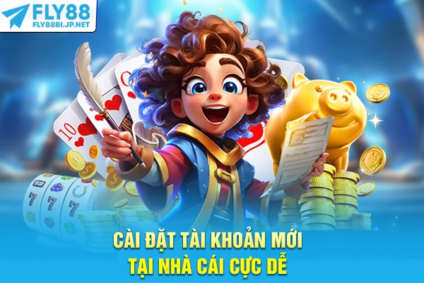 Cài đặt tài khoản mới tại nhà cái cực dễ